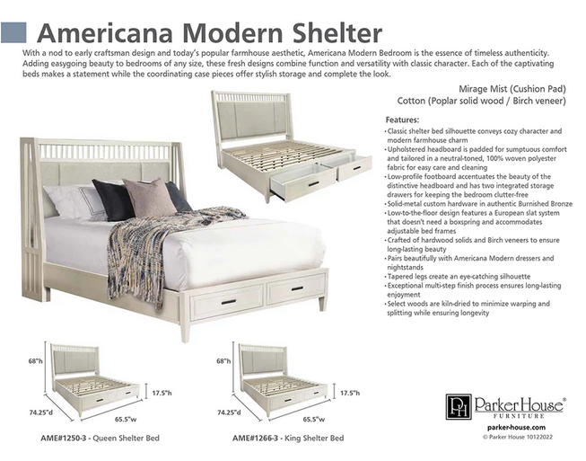 ParkerHouse Americana Modern Bedroom - Image 9